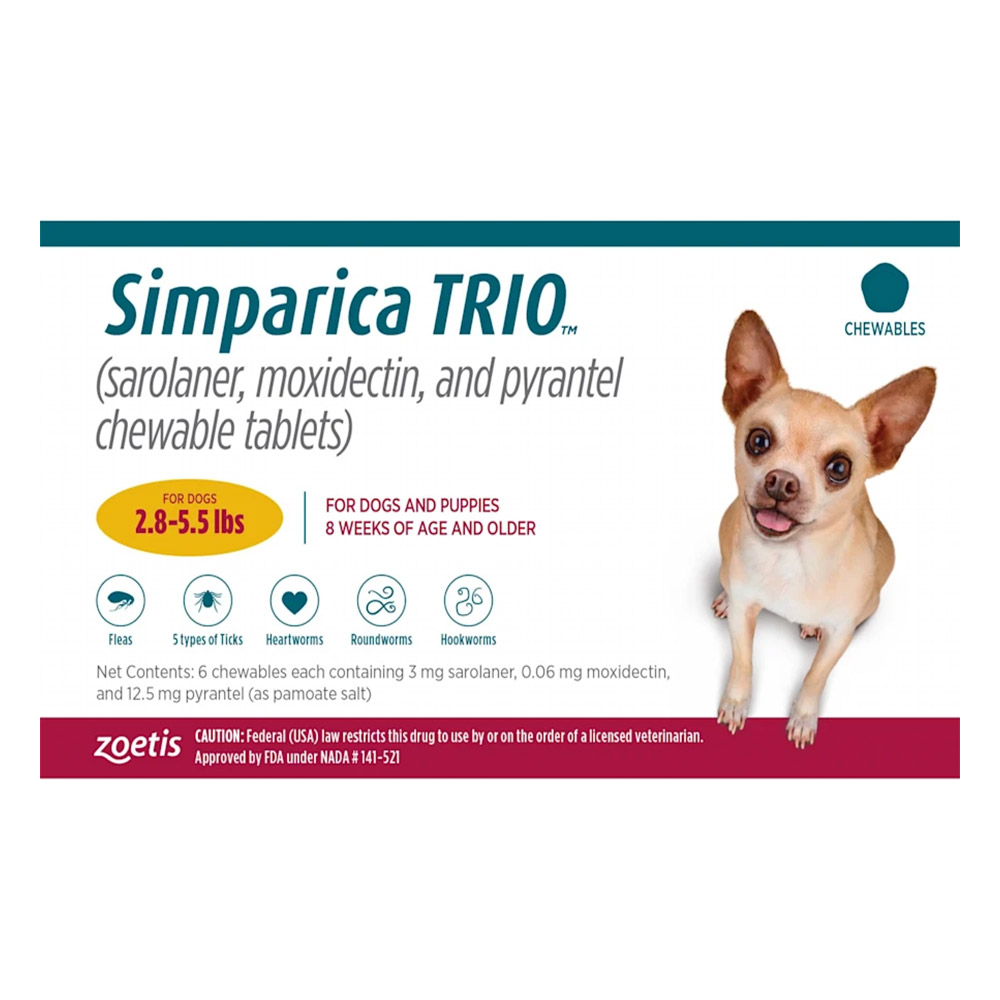Simparica TRIO for Dogs Flea & Tick Treatment